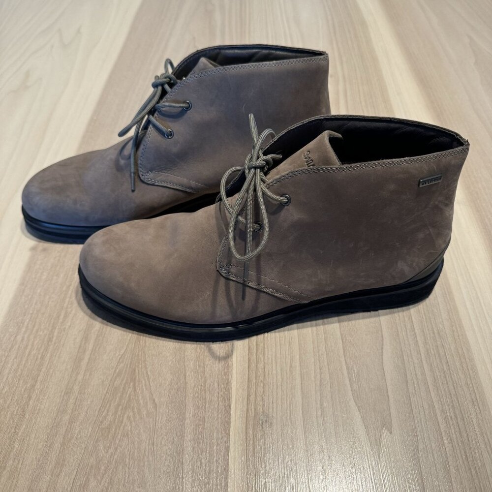 SWIMS Polacco Barry Taupe Leather Classic Chukka Ankle Boots Men's Size 11 - Picture 2 of 8